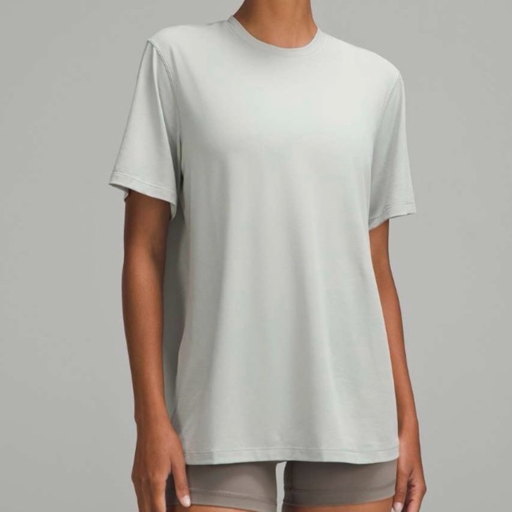 NWT Lululemon Jersey Training Short-Sleeve Shirt Jade Grey Size 6